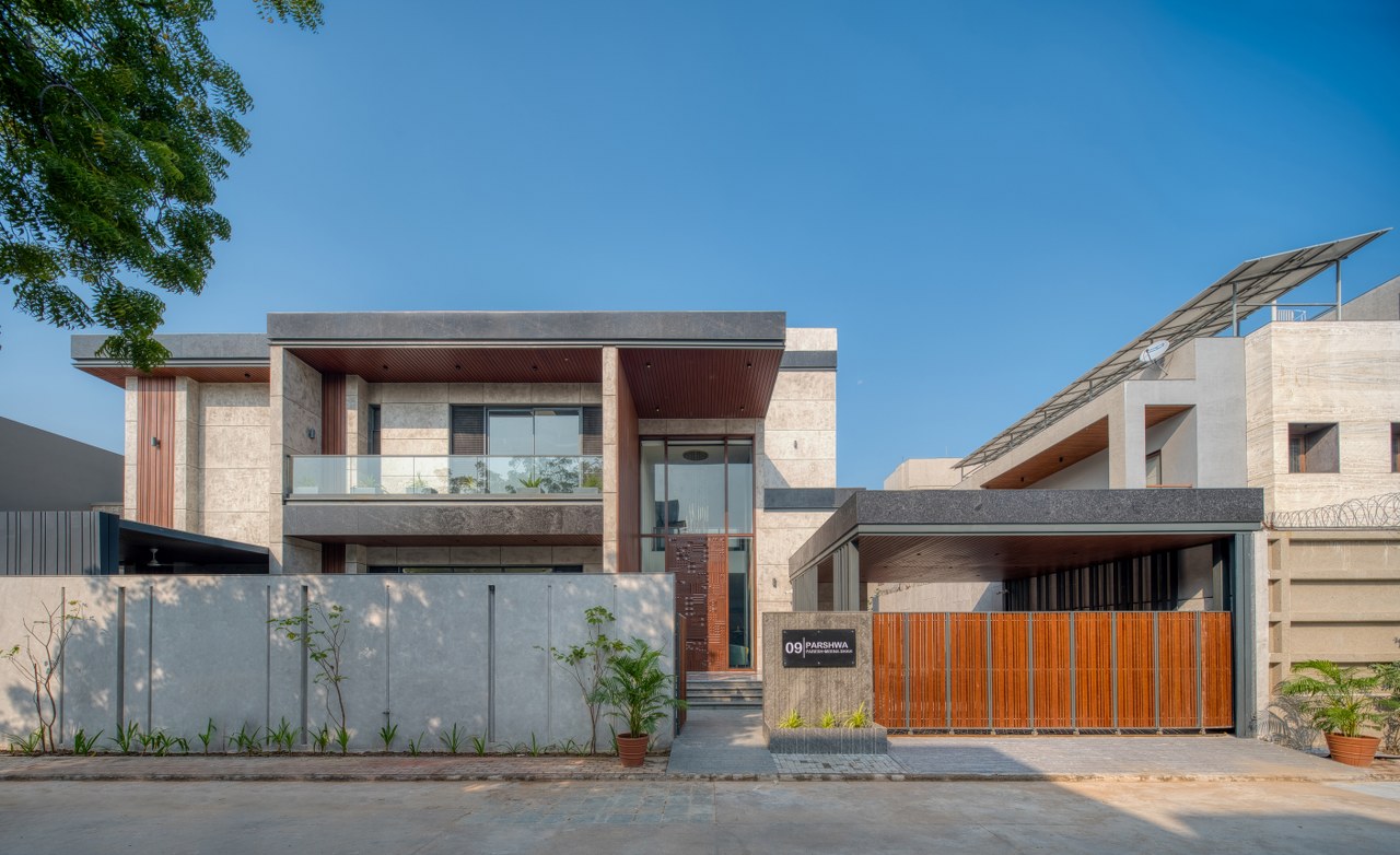 L-shaped house