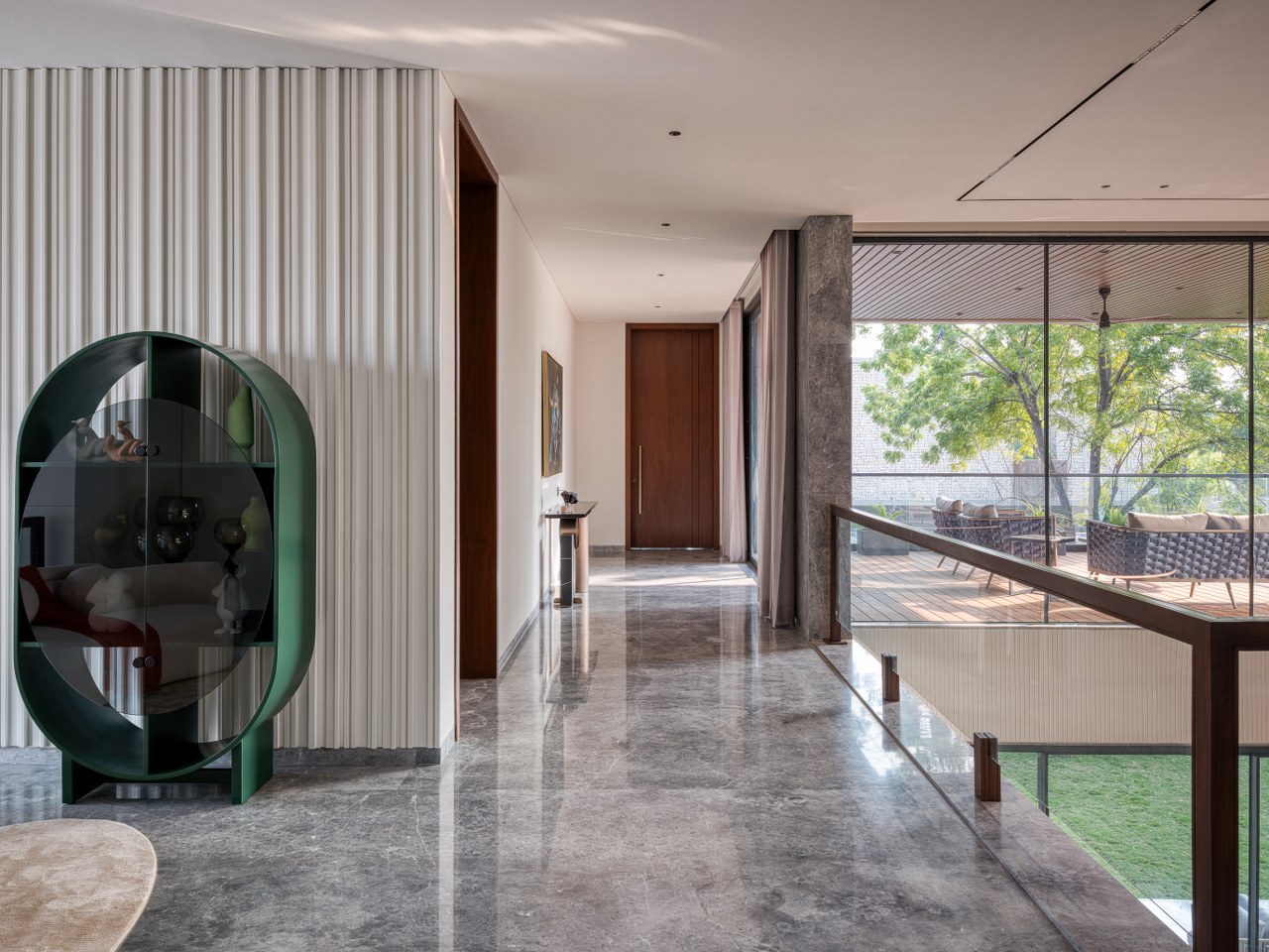 L-shaped house